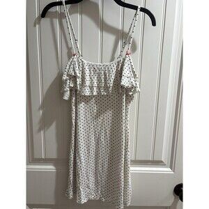 Jessica Simpson Nightgown Polka Dots Bows Womens Sz L